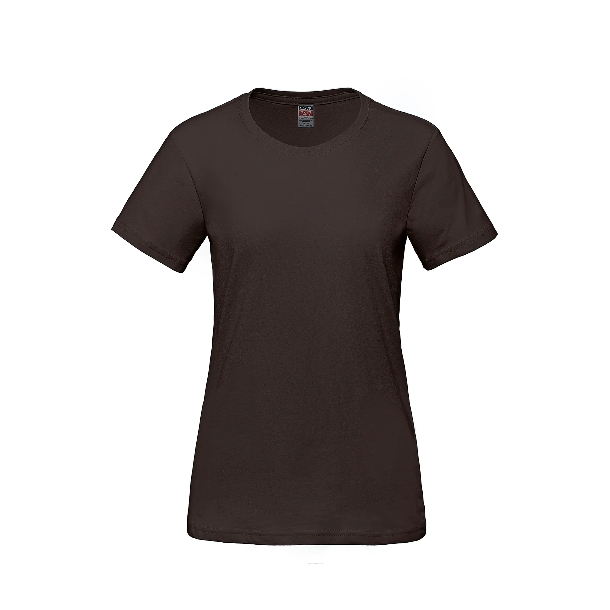 Ladies RING SPUN Combed Cotton Crewneck T-Shirt-CSW