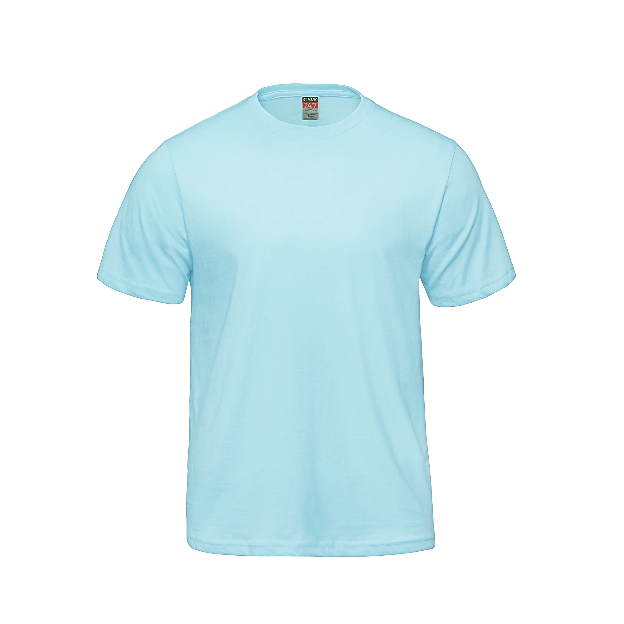 Adult RING SPUN Combed Cotton Crewneck T-Shirt-CSW - Color Image 1