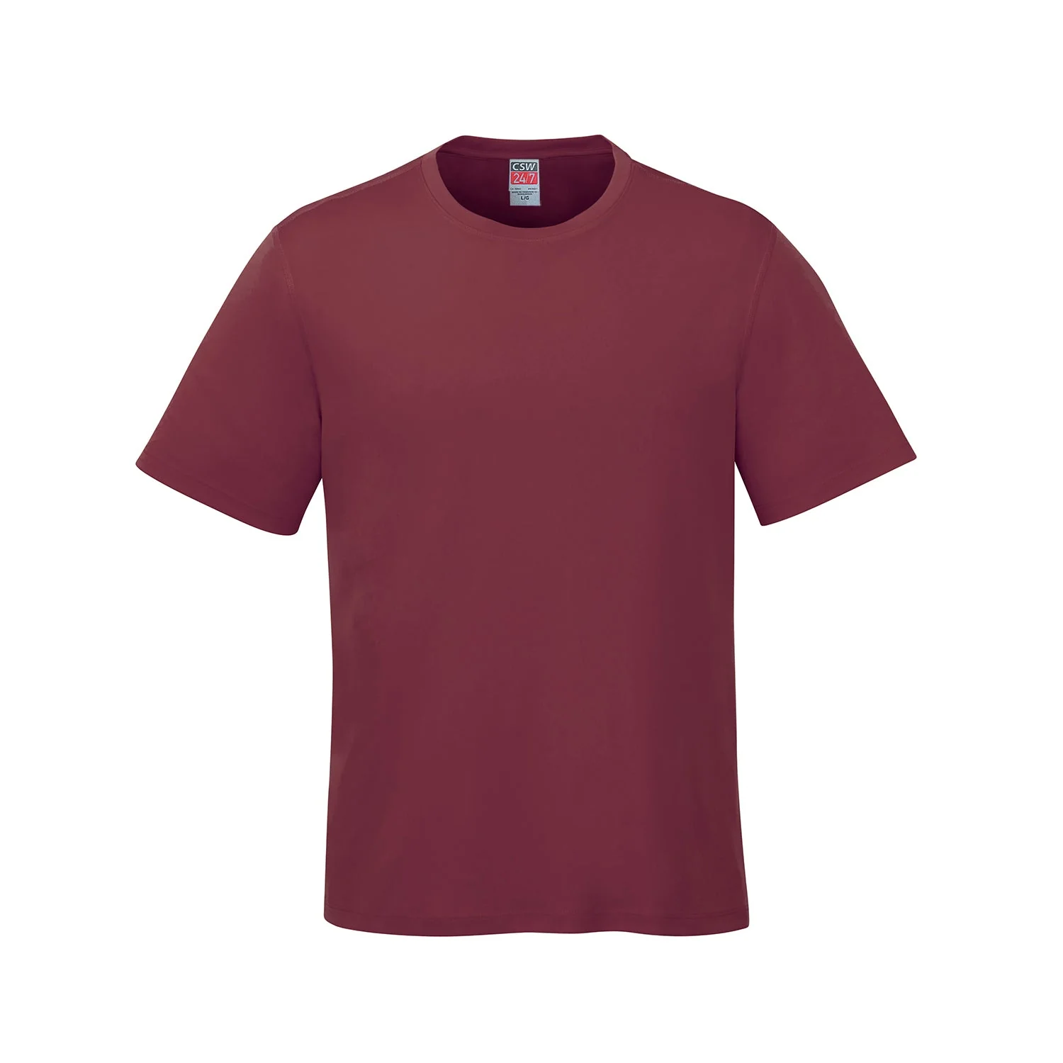 Adult RING SPUN Combed Cotton Crewneck T-Shirt-CSW - Color Image 1