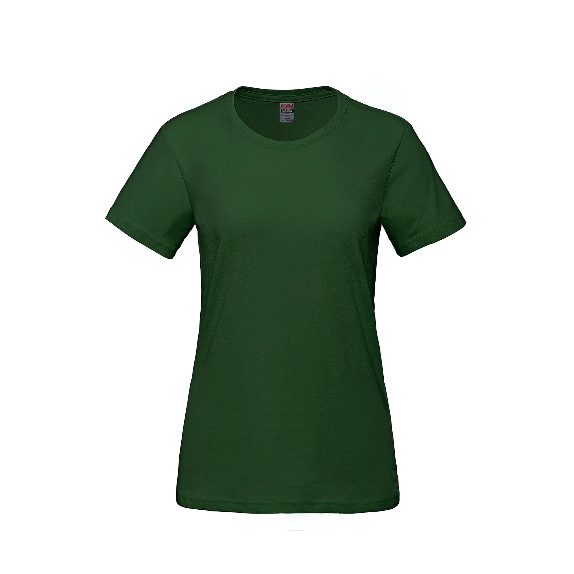 Ladies RING SPUN Combed Cotton Crewneck T-Shirt-CSW